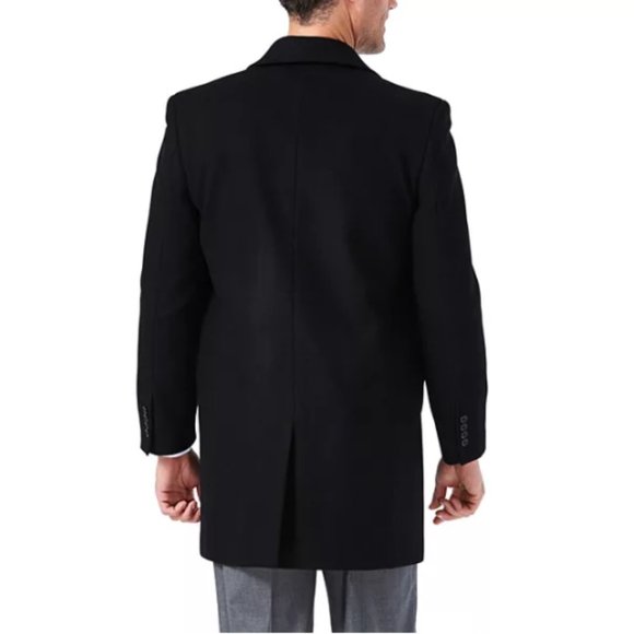 Men's Ike by Ike Behar Classic-Fit Wool-Blend Top Coat - Picture 2 of 2